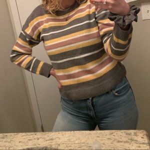Women’s striped sweater.